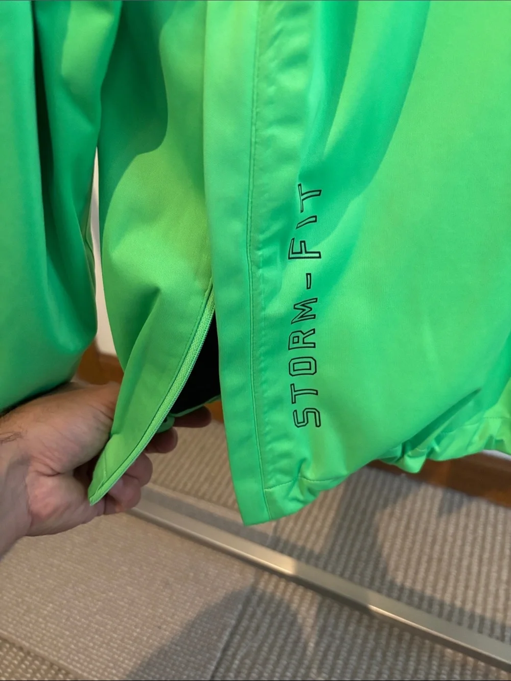 Nike Golf Storm Fit Green Men's Waterproof Performance Half-Zip Jacket